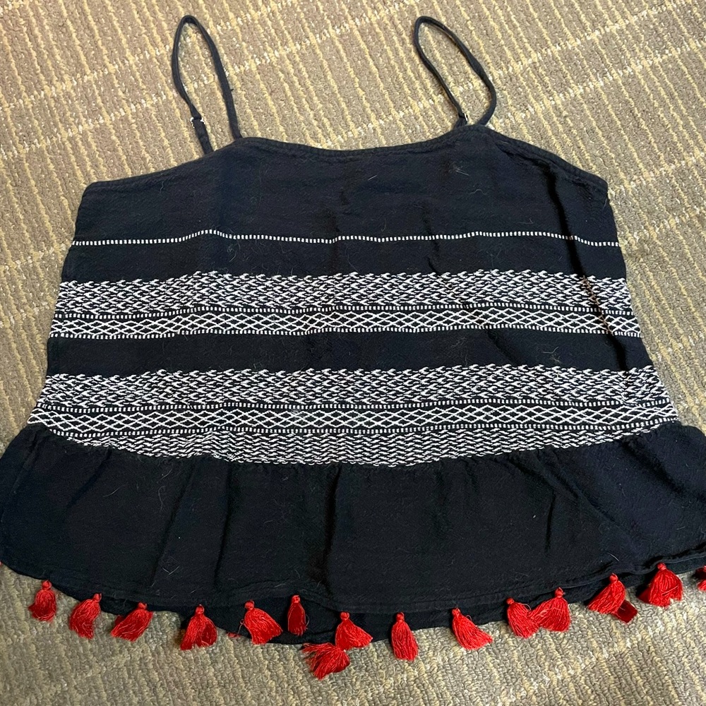 XL short too with dark orange tassels